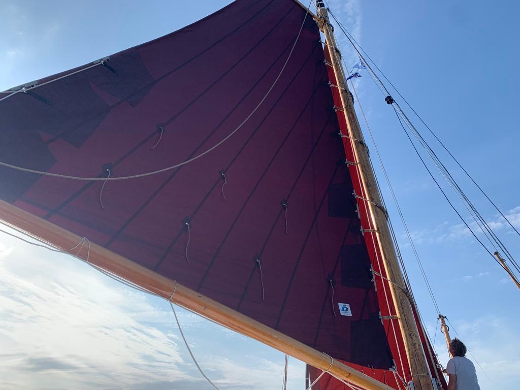 Zeilen op het Lauwersmeer