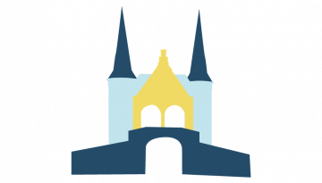 illustratie waterpoort Sneek