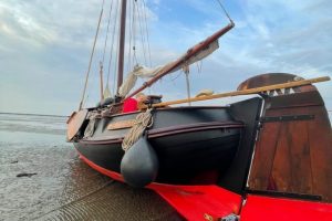 Droogvallen op de Waddenzee met de Mossel